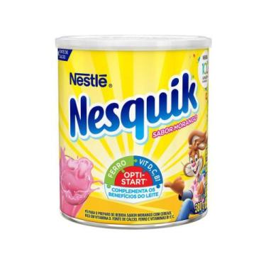 Imagem de Achocolatado em Pó Nescau Nesquik Morango - Lata 380g