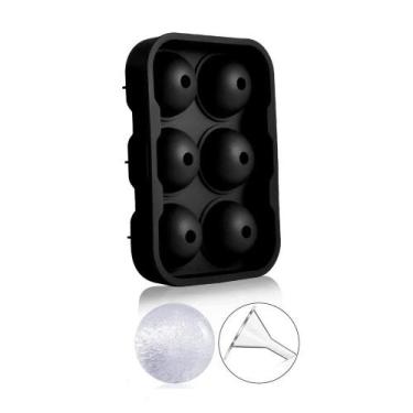 Imagem de Forma De Gelo De Silicone Grande Com 4/6 Cavidades, Quadrada, Redonda 