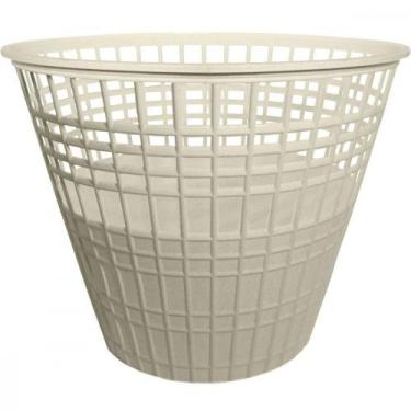 Imagem de Cesto Papeleiro Plastico Shangri-La Redondo Marmorizado 23X30Cm