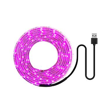 Imagem de Cuculo LED Grow Light Full Spectrum USB Grow Light Strip 2M 2835 SMD DC5V Fita Fitolampy LED para Plantas Sementes Flores Estufas Interior Plantas de Flores Vegetais Fitolampy