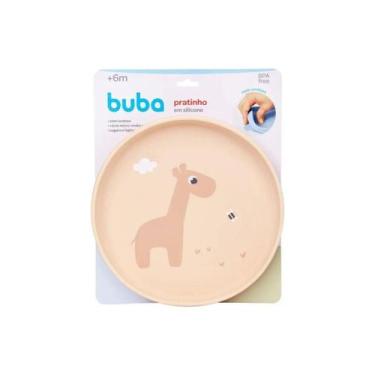 Imagem de Pratinho Silicone com Ventosa Cloudy Buba para Bebê 6 Meses, Bege