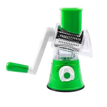 Imagem de Cortador Ralador Fatiador Mandolini De Legumes e Vegetais 3 Laminas Super Pratico e Facil Com 3 Moldes Especiais Corta Batata Chips Farofa Normal
