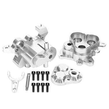 Imagem de Caixa de câmbio RC, Substituição da caixa de câmbio RC, Estável requintado para acessório RC ‑ 4/6 1/10 Carro RC TRAXXAS Simulação Carro RC(Prata)