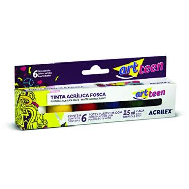 Imagem de Acrílica Fosca Conjunto com 6 Cores, Acrilex, 035060000, Multicor