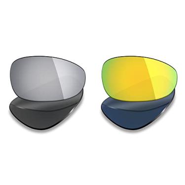 Imagem de Mryok 2 pares de lentes polarizadas de substituição para óculos de sol Oakley Juliet - opções