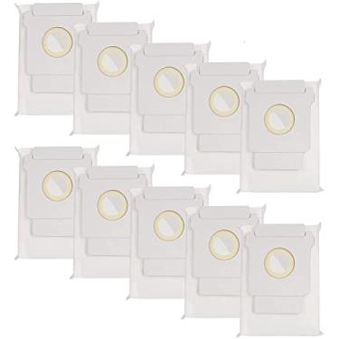 Imagem de Hlily Pacote Com 10 Sacos De Pó Para Irobot Roomba I7 I7+/Plus (7550) I3+ I6+ (6550) I8+ (8550) S9+ (9550) Peças De Reposição Para Limpeza De Saco De Vácuo Da Série I & S M
