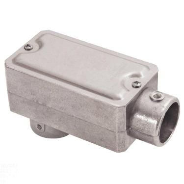 Imagem de Condulete fixo 1/2" tipo "LB" - com tampa / sem rosca / sem pintura Tramontina