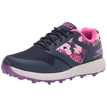 Imagem de Skechers Sapato de golfe feminino Max, Estampa azul marinho/multiflores, 8