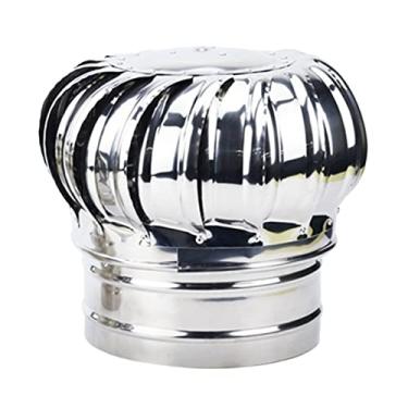 Imagem de Fã exausto Ventilador de telhado, 201 aço inoxidável sem energia Ventilador de telhado, 110/160/200mm turbinas eólicas duráveis ​​ventilador de ventilação do ar ventilador de ar do sótão Ventiladores