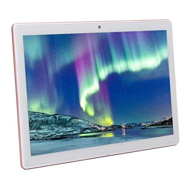 Imagem de Tablet PC Android de 10,1 polegadas, 2 GB RAM 32 GB ROM, Tablet Quad Core IPS HD Touch Screen Tablet com 2 milhões e 5 milhões de tablets ultrafinos para câmera Android 11, 4000 mAh de longa duração da bateria, rosa (EUA)