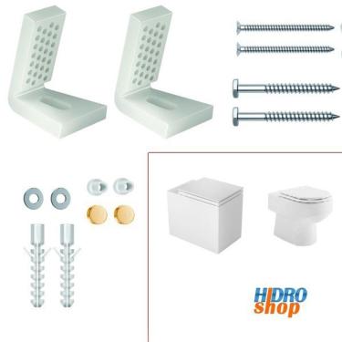 Imagem de Fixação Bacia Deca Carrara Antiga e Cubo Duomo Vogue Plus e Monte Carlo Moderno Gold Matte - SP121GLMT