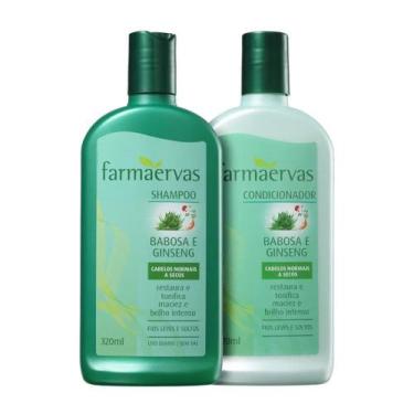 Imagem de Shampoo E Condicionador 320ml Babosa E Ginseng Farmaervas