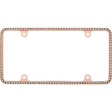 Imagem de Cruiser Accessories Moldura para placa de licença Diamondesque 18000, ouro rosa/transparente