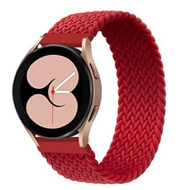 Imagem de Pulseira de relógio de 20 mm, trançada Solo Loop compatível com Samsung Galaxy Watch 5/5 Pro/4/4 Classic/3 41 mm/Active 2/Active para Amazfit BIP/GTR 42 mm/GTS/2/2e/3 para Huawei Watch GT/2/2e/pro 42 mm