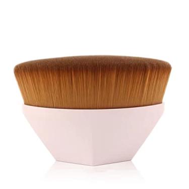 Imagem de Pincel de maquiagem, pó de beleza, escova de rosto, pincel de base profissional portátil, grande base macia, cosméticos, maquiagem, branco, china