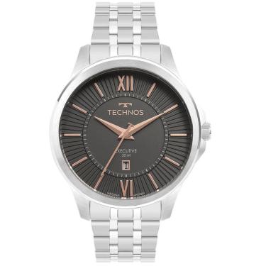 Imagem de Relógio Masculino Technos Executive Prata - 2117Lfc/1F