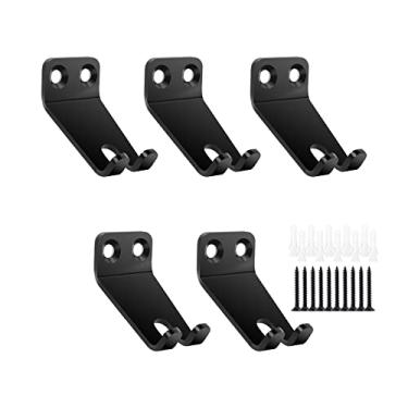 Imagem de RIMLUFE 5 peças ajuste especial para acessórios tonais adaptadores de clipes de prateleira de montagem na parede com ganchos de ginástica suporte de faixa de resistência T-lock acessórios de exercício acessórios para pendurar em casa ginásio organizador de armazenamento