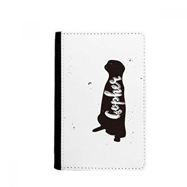 Imagem de Girafa preto e branco animal porta-passaporte Notecase Burse carteira capa cartão bolsa, Multicolor