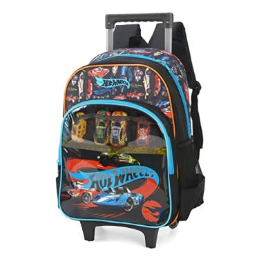 Imagem de WHITELISTED Mochila com Roda, 41x30x14 cm, Estampado, 4 Compartimentos, Alça de Mão e Alça de Costa Ajustável, Zíper, Poliéster, Roda, Escola, Ensino Primário, Casca Macia