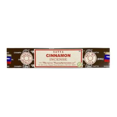 Imagem de Incenso Indiano Nag Champa Satya Cinnamon Massala 15G Canela