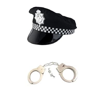 Imagem de Fantasia de Policial C/Quepe Preto e Branco e Algema