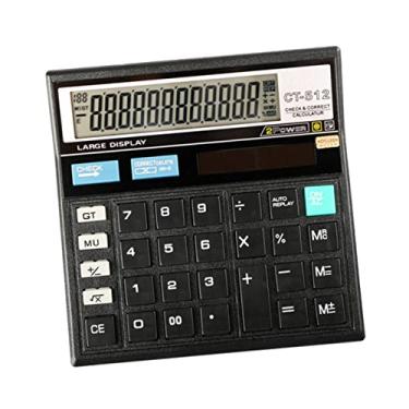 Imagem de TEHAUX Calculadora Gigante Calculadora Grande Calculadora Financeira Calculadora Gráfica Calculadora De Exibição De 12 Dígitos Calculadora Básica Computador Área De Trabalho Escritório