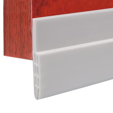 Imagem de Rolha de rascunho de porta sob a veda??o da porta,100 cm de borracha de silicone da porta de borracha de silicone selo de porta de apoio autoadesivo para janela ou abertura de porta, tira de ved