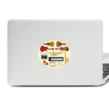 Imagem de Adesivo de notebook com emblema de vinil para guitarra de piano elétrico com trombone