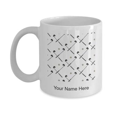 Imagem de Caneca personalizada de tacos de golfe, xícara de café de tacos de golfe, ideia de presente de tacos de golfe, copo personalizado de tacos de golfe - Caneca de café de 325 ml