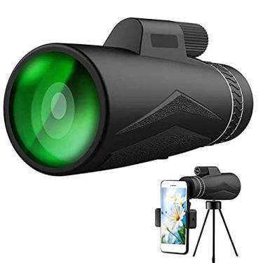 Imagem de Telescópio monocular 12X50 Monóculo de alta definição para homens, adultos, crianças, monóculo à prova d'água para presentes de acampamento em viagem