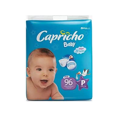 Imagem de Fralda Descartável Infantil Capricho Baby P com 96 Unidades