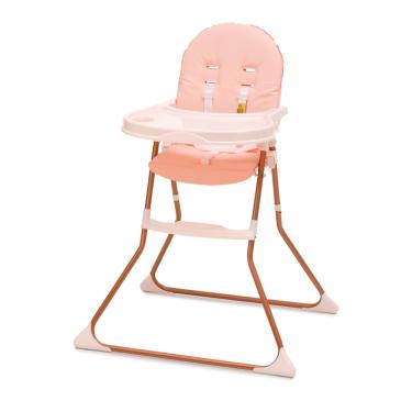 Imagem de Cadeira De Alimentação Infantil Rosa Menina Galzerano Até 23Kg Portátil E Lavável Com Bandeja Removível