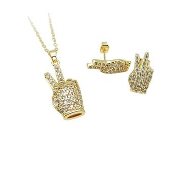 Imagem de Colar e Brinco Luva MJ VENDIDO SEPARADAMENTE (Conjunto Banho Ouro 18k)