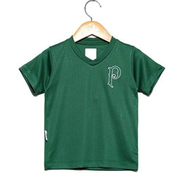 Imagem de Camiseta Infantil Palmeiras Verde Gola V Oficial