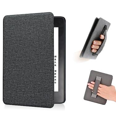 Imagem de Estojo para 6.8" Kindle Paperwhite 11ª Geração e Edição Assinada(Versão 2021, Modelo: M2L3EK&M2L4EK), Fino Tecido Capa Leve e Durável com Alça de Mão e Suspensão/Ativação Automática