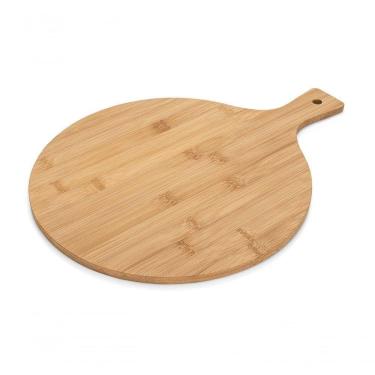 Imagem de Tábua Corte Redonda Bambu Natural 40cm Haus Concept Bambu Haus