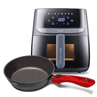 Imagem de Airfryer AllSpace Vision Max 5,7L e Panela iChef Ultra Day By Day Vermelha 24cm | 127V