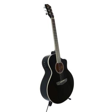 Imagem de Violão Aço Deviser Cutway Folk L-X4 BK - Tampo Sólido c/ Capa Bag + Captador Equalizador Deviser EQ-KLT-17A