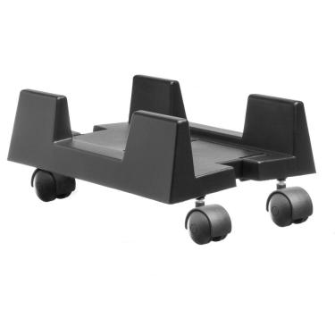 Imagem de Suporte Para Cpu Ajustável Com Rodízios - Preto