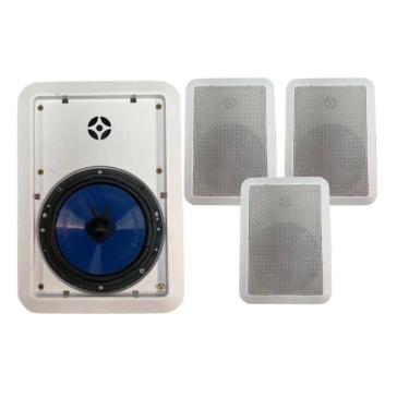 Imagem de Kit 4 Arandelas Teto 2 Vias Hurricane 6 Pol 260Wrms Ambiente