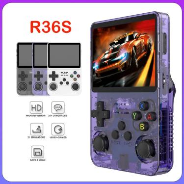 Imagem de R36S Cool Handheld Video Game Console  Sistema Linux Open Source  3.5 "tela IPS  R35s Pro  Pocket
