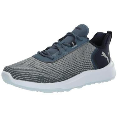 Imagem de PUMA Tênis de golfe masculino Fusion Crush Sport Wide, Evening Sky-Deep Navy, 12 Wide