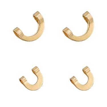 Imagem de Dr.Fish Pacote com 100 manilhas dobradas para fabricação de giradores de pesca, acessórios para fabricação de iscas, spinnerbait lâmina giratória Walleye Rig Alabama Rig Freshwater Inline Spinner