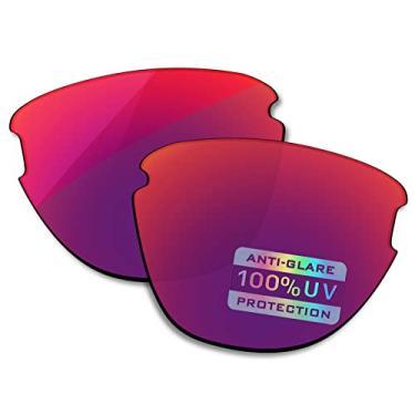 Imagem de Bowyer Lentes de reposição polarizadas para óculos de sol Oakley Frogskins Lite OO9374 - Espelho magenta escuro