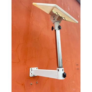 Imagem de Suporte de parede Starlink V2, liga de alumínio resistente à ferrugem, kit de montagem Starlink, suporte de parede curto Starlink, compatível com pratos padrão Starlink Gen 2 e de alto desempenho