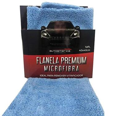 Imagem de Flanela Premium de Microfibra Azul 40x40cm Autoamerica