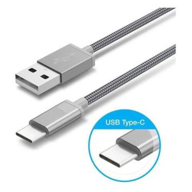 Imagem de Cabo Carregador USB C Tipo C Metal Super Reforçado 2.1a  Type C - King