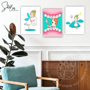 Imagem de Quadros Para Dentista Infantil - Stelix - Decoração Artesanal, 20x15