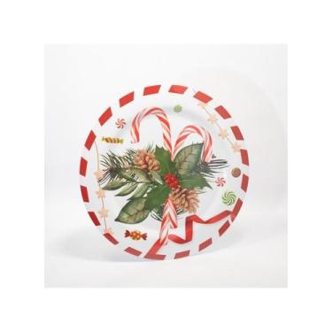 Imagem de Sousplat De Natal Melamina Decoração Natalina 35cm - Gici Christmas