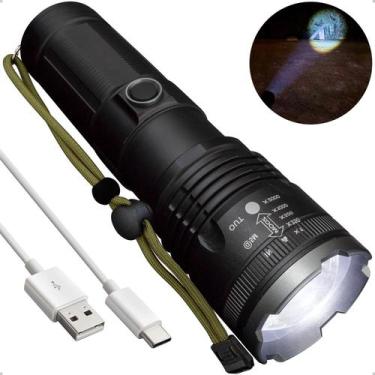 Imagem de Lanterna Tática LED Laser 2000m+ Recarregável Forte Potente - B-Max